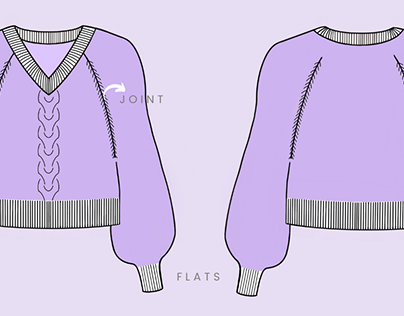 Hand flat Knitting- Sweater