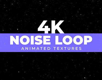 4k Noise Loop Animated Video Textures