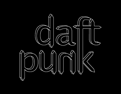 Lettering Daft Punk