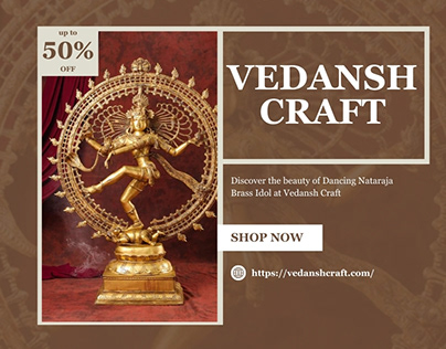Dancing Nataraja Brass Idol - Explore Divine Art