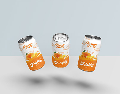 Orange juice label design