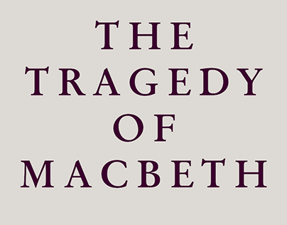 'THE TRAGEDY OF MACBETH' Movie Poster