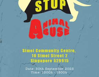 stop animal abuse poster