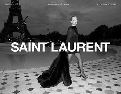 Website redesign for Saint Laurent