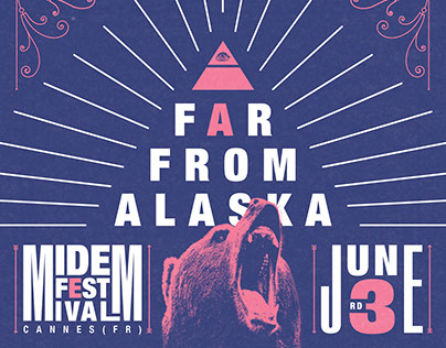 Far From Alaska @ Midem Festival - Gig Poster