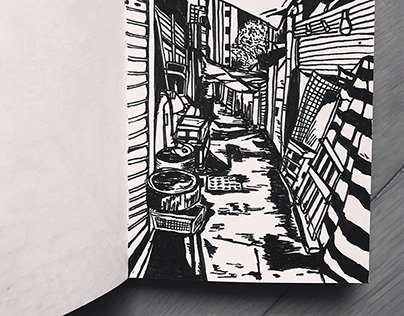Sketchbook | Back alleys