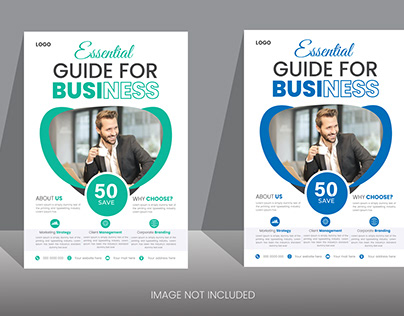 This is modern corporate flyer design template