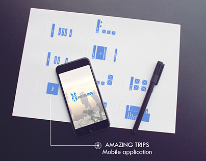Amazing Trips "mobile application design "