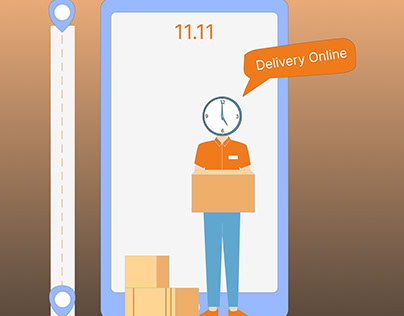 online delivery man