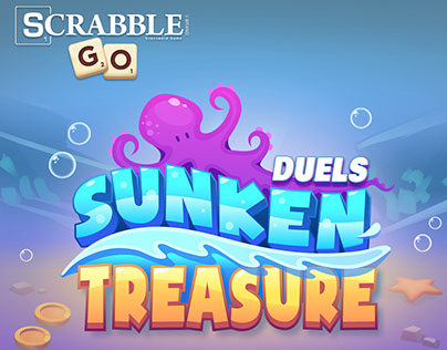 Duels Sunken Treasure art for Scrabble® GO game