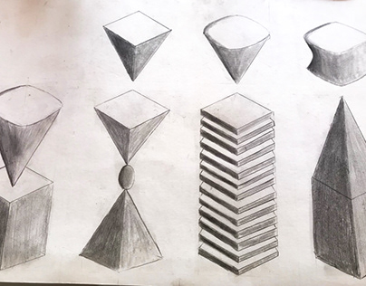 Formas geométricas sombreadas