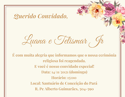 Convite Personalizado de Casamento