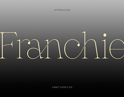 Franchie – Modern Elegant Font