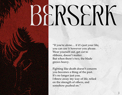 Berser - Burden Poster Design
