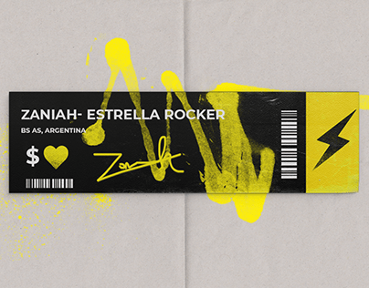 Diseño editorial "Zaniah, Estrella rocker"