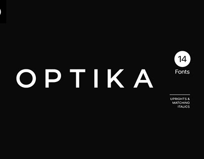 Project thumbnail - OPTIKA - Minimal Geometric Typeface by Designova