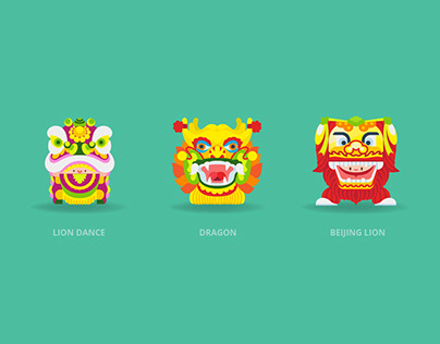 Chinese New Year icon set by Rabbixcons