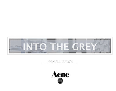 INTO THE GREY | ACNE