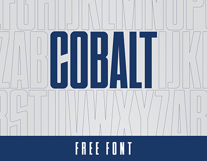 Typeface: Cobalt