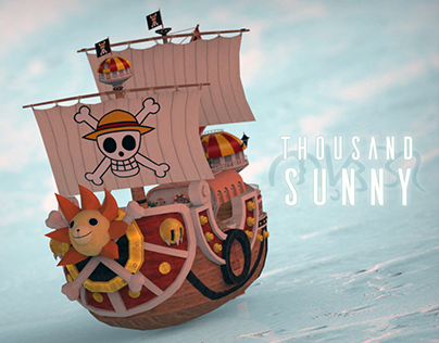 THOUSAND SUNNY (re-textured/render)