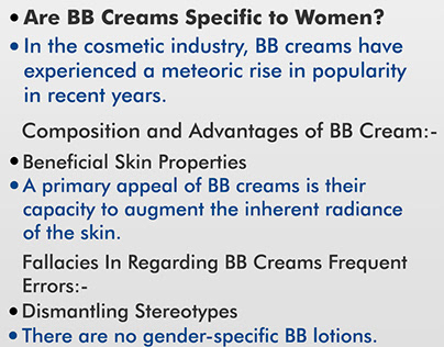 Are bb creams specific to women?
