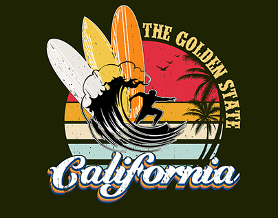 California The Golden State Summer Surfing