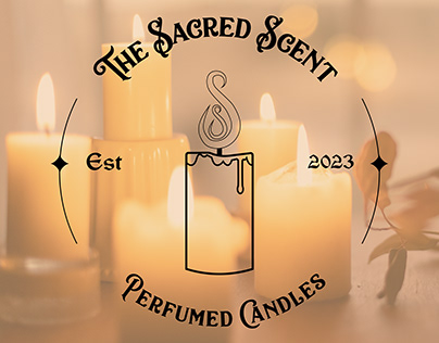 The Sacred Scent Perfumed Candles Logo Design-LogoJulio