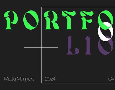 PORTFOLIO Mattia Maggiore 2024