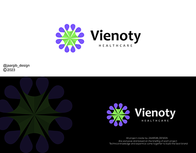 Vienoty Healtcare logo design
