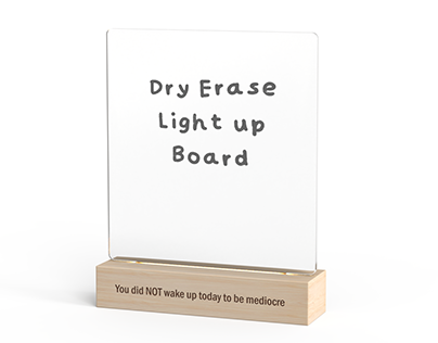 Acrylic Dry Erase Board, Amazon Listing, 3d Rendering