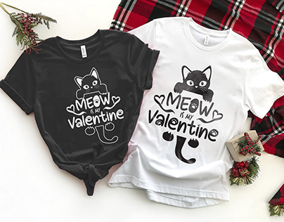 Cat lover valentine shirt