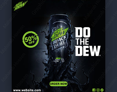 Social Media Banner- mountain dew ads