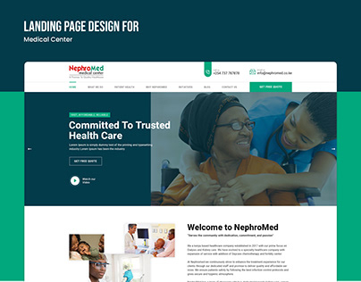Landing Page Design - Nephromed Medical Center