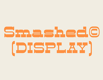 Smashed© Display - Typeface