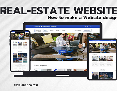 WordPress real-estate website design and UI Development
