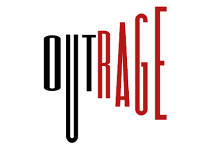 Logo for Outrage (fictitious)