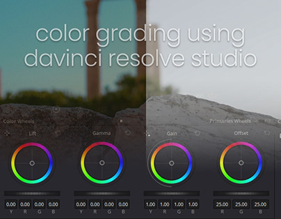 color grading using davinci resolve studio