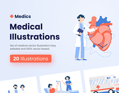 Medics – 20 Medical Illustrations Pack