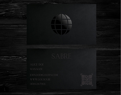 minimalistic, business card template