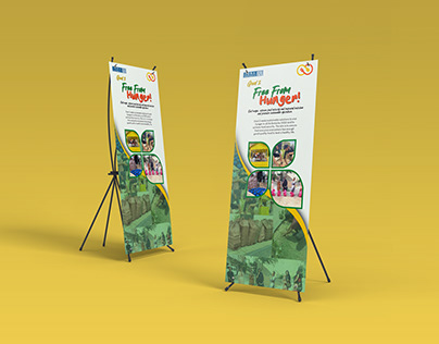 Free From Hunger - Standee Design