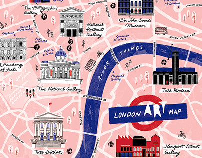 London Art Map | Illustration