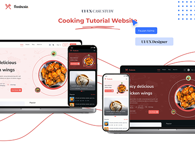 Project thumbnail - Cooking Tutorial website (Case Study)