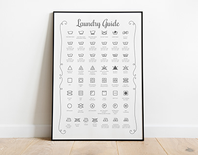 Laundry Guide Wall Art - Creative Home Decor