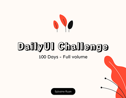 100 Days - DailyUI Challenge