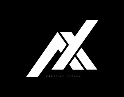 AX letter branding creative design