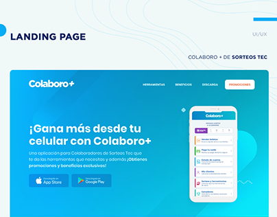 Landing page Colaboro +