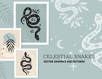 Boho celestial snakes collection