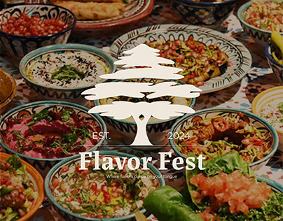 Flavor Fest(Lebanese food festival) brand identity