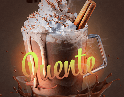 Chocolate quente | Manipulação de imagem