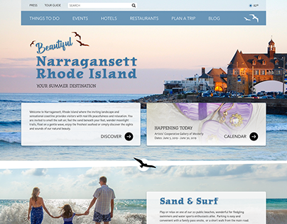 Narragansett RI Landing Page Concept